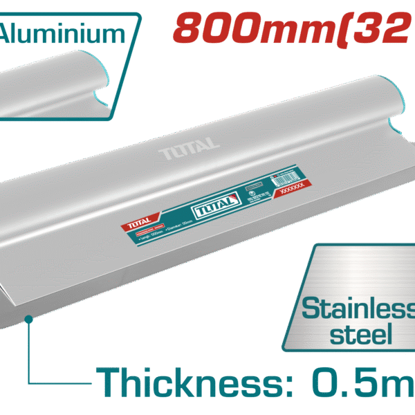 TOTAL Drywall Skimming Blade 800mm (32") – Stainless Steel with Aluminum Handle (THSCL03201)