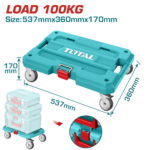 قاعدة صندوق عدة – سعة تحميل 100 كجم بعجلات 4 إنش من توتال (THTWB61001)