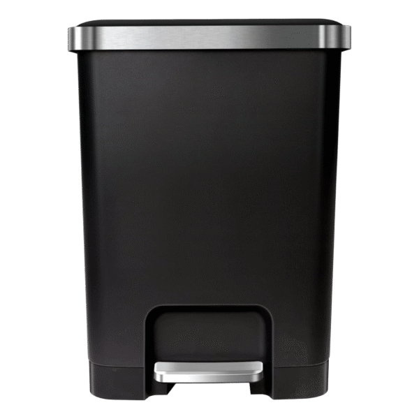 EKO Hana Plastic Step Bin 45L – Black