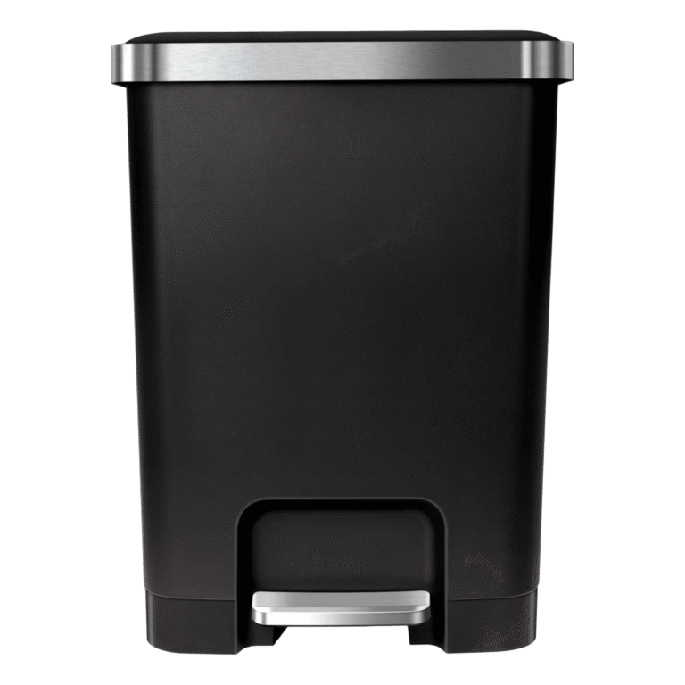 EKO Hana Plastic Step Bin 45L – Black