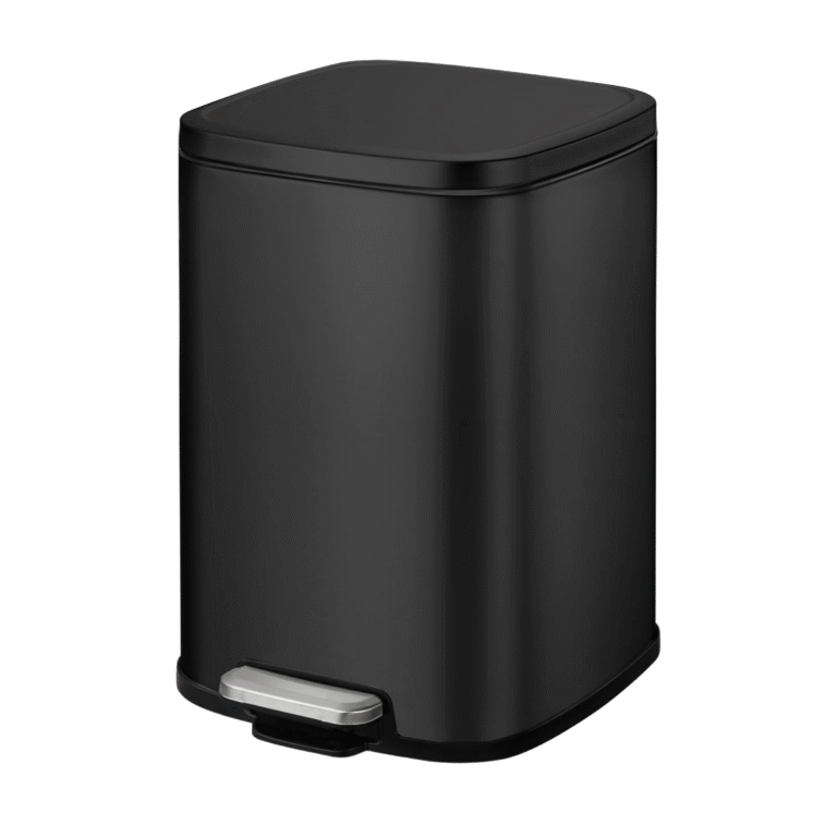 EKO STELLA Stainless Steel Step Bin 6L – Matt Black