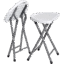 Compact Folding Chair – 32x28x47cm PVC Seat with Steel Legs for Indoor & Outdoor Use