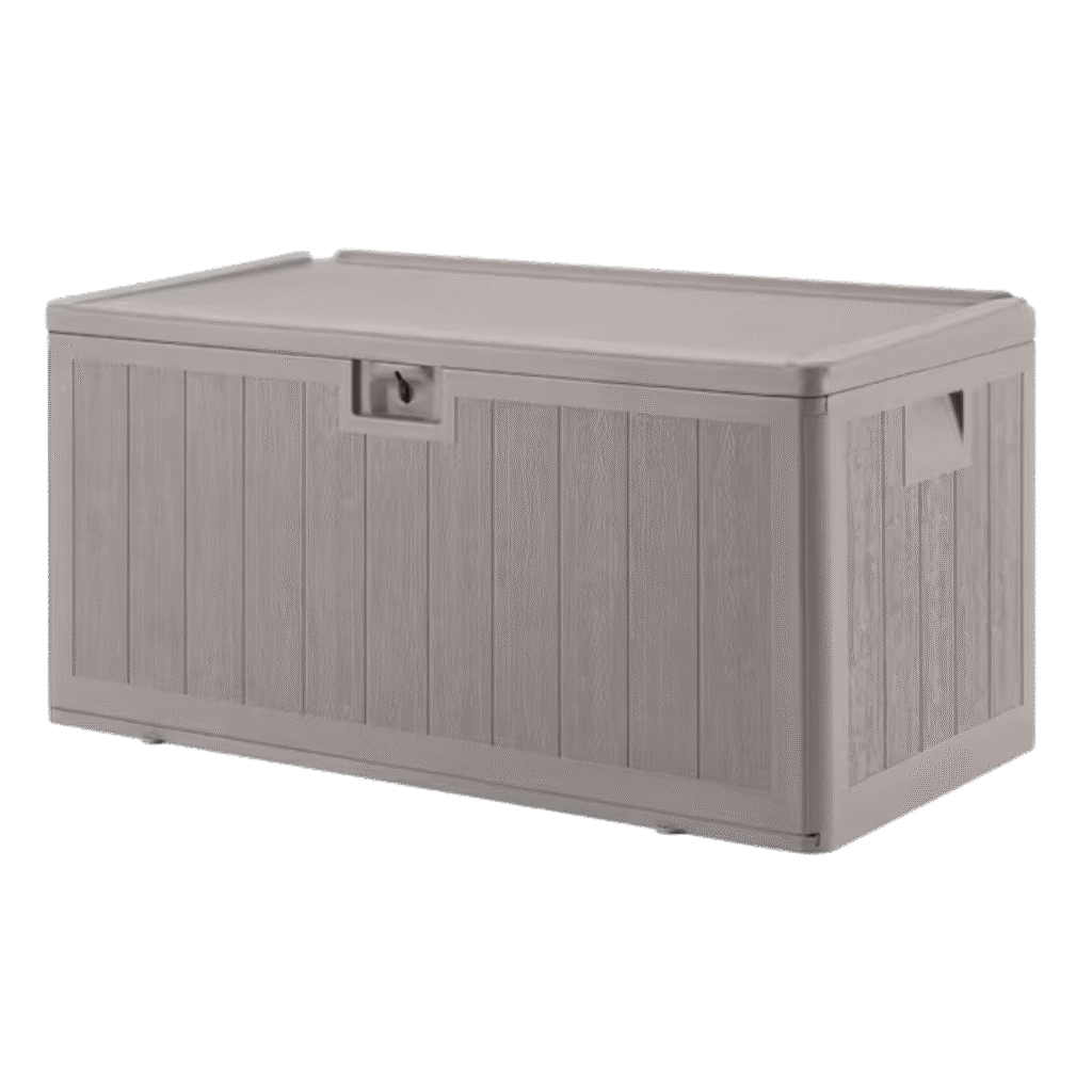 Gray Outdoor Storage Box – 397L Capacity – 123 x 63 x 65 cm