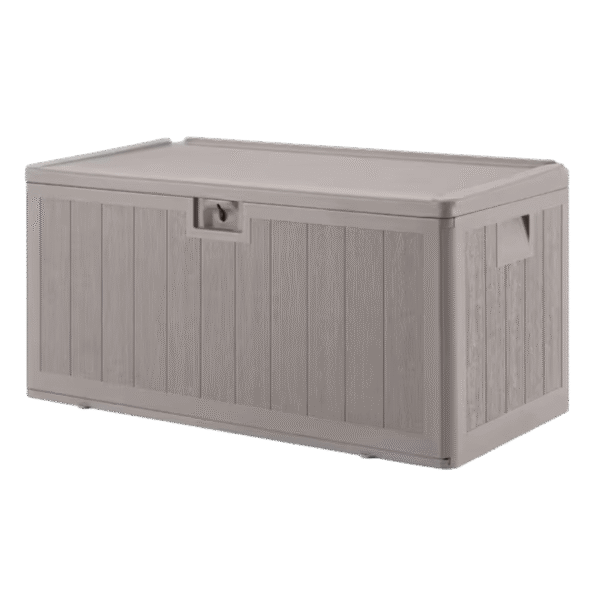 Gray Outdoor Storage Box – 397L Capacity – 123 x 63 x 65 cm