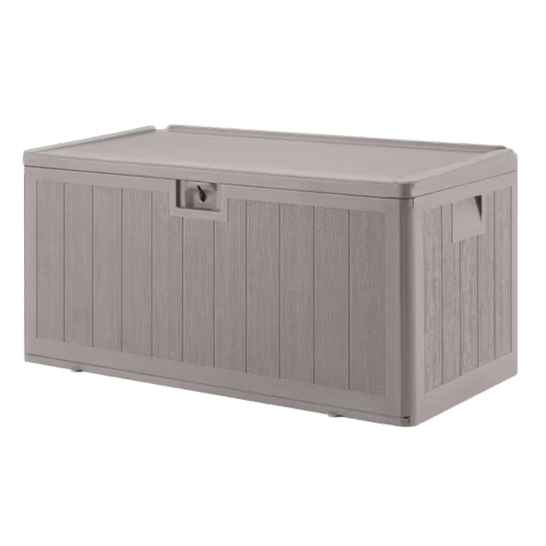 Gray Outdoor Storage Box – 397L Capacity – 123 x 63 x 65 cm