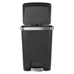 EKO Hana Plastic Step Bin 45L – Black - Image 3