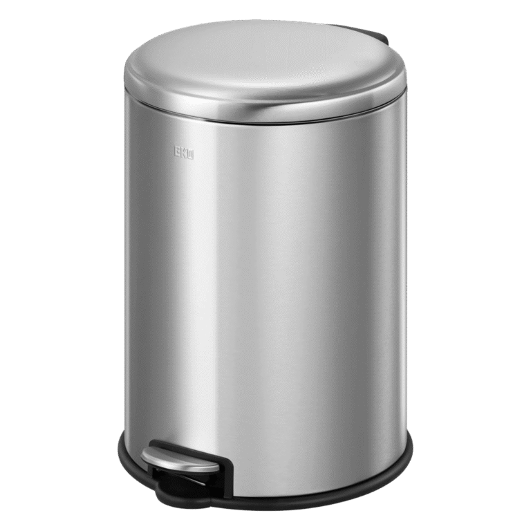EKO Maggey 8L Step Trash Can – Stainless Steel with Soft-Close Lid & Inner Bucket