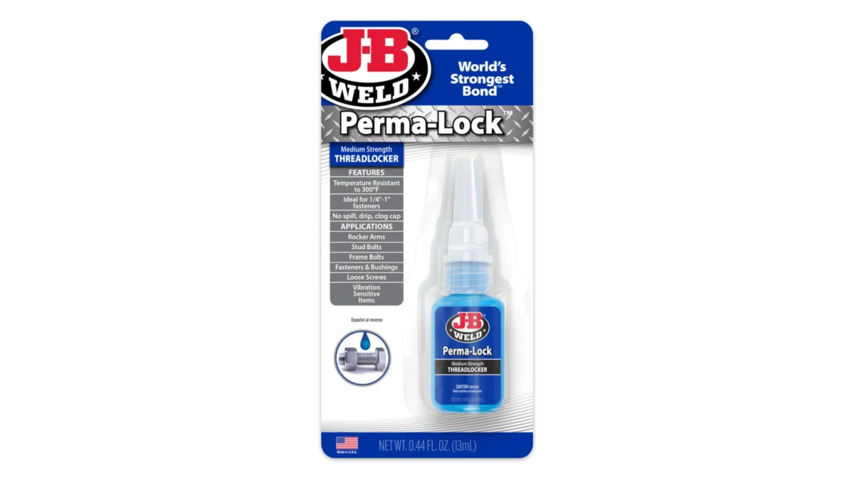 ⁦J-B Weld™ Perma-Lock | لاصق تثبيت براغي متوسط القوة الأزرق – سعة 13 مل⁩ - الصورة ⁦3⁩