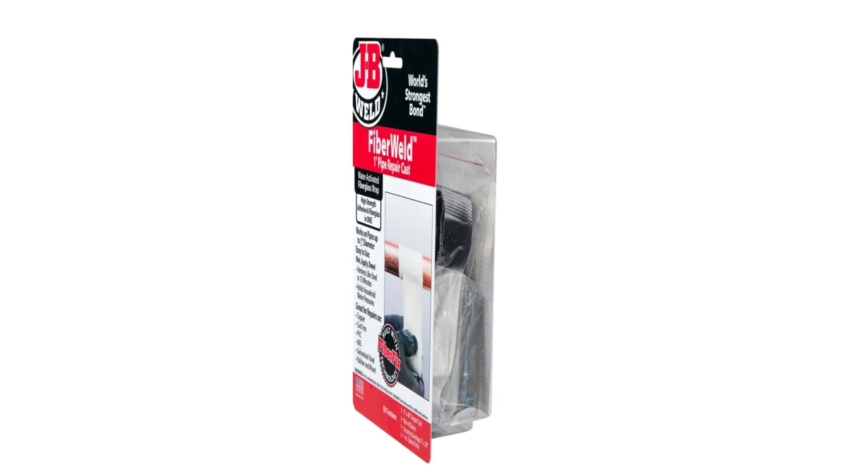 ⁦FiberWeld™ | شريط لتصليح المواسير 1 إنش – فايبرغلاس مع معجون إيبوكسي (500 PSI)⁩ - الصورة ⁦3⁩