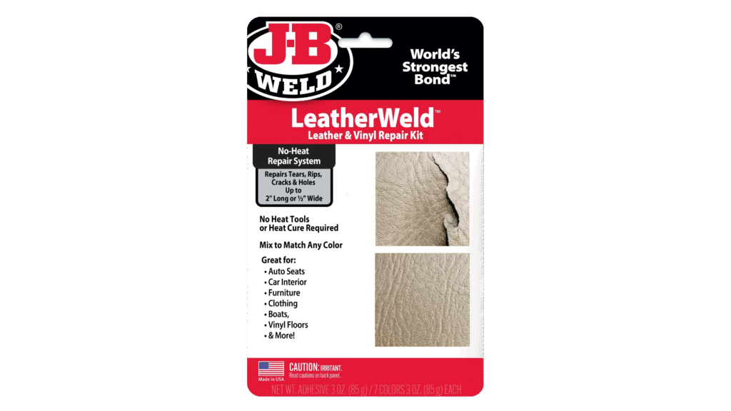 LeatherWeld™ | مجموعة إصلاح الجلد والفينيل – بدون حرارة وسهلة الاستخدام