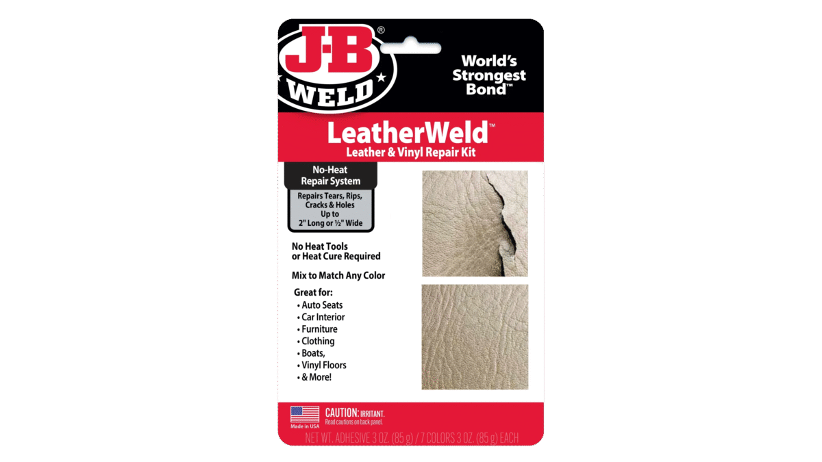LeatherWeld™ | مجموعة إصلاح الجلد والفينيل – بدون حرارة وسهلة الاستخدام