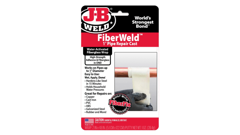 FiberWeld™ | شريط لتصليح المواسير 1 إنش – فايبرغلاس مع معجون إيبوكسي (500 PSI)