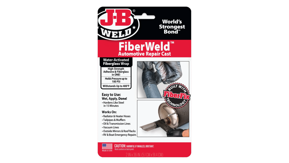 FiberWeld™ | شريط لإصلاح السيارات ‎2 إنش × 36 إنش‎ – فايبرغلاس مقاوم للحرارة والضغط