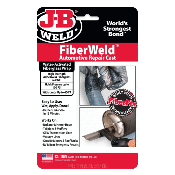 FiberWeld™ Automotive Repair Cast – 2" x 36" Fiberglass Wrap (100 PSI, 400°F Resistant)