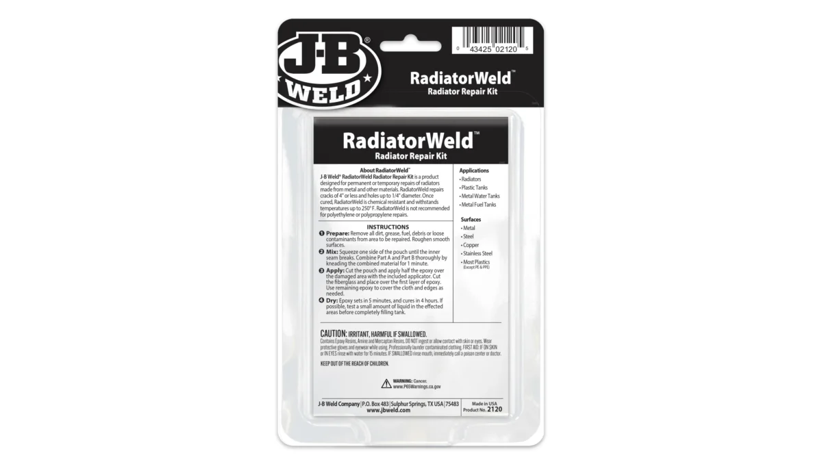 ⁦RadiatorWeld™| مجموعة إصلاح الرديتر – للمعادن والبلاستيك ومقاومة للحرارة والمواد الكيميائية⁩ - الصورة ⁦2⁩