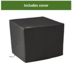 ⁦Mainstays | مدفأة طاولة غاز مربعة 30" – بقوة 50,000 وحدة حرارية وتشطيب أسود⁩ - الصورة ⁦5⁩