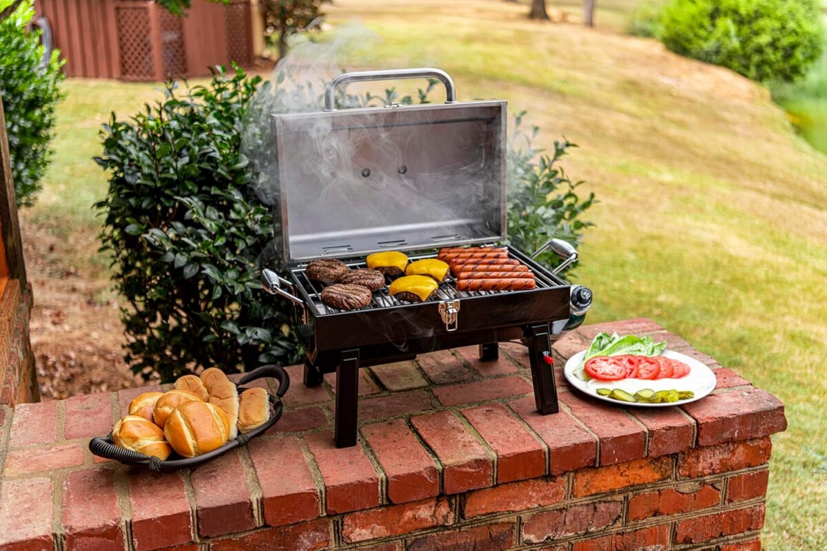Char-Broil 1-Burner Portable Propane Gas Grill – Stainless Steel, Compact & Durable Design Char-Broil 1-Burner Portable Propane Gas Grill – Stainless Steel, Compact & Durable Design