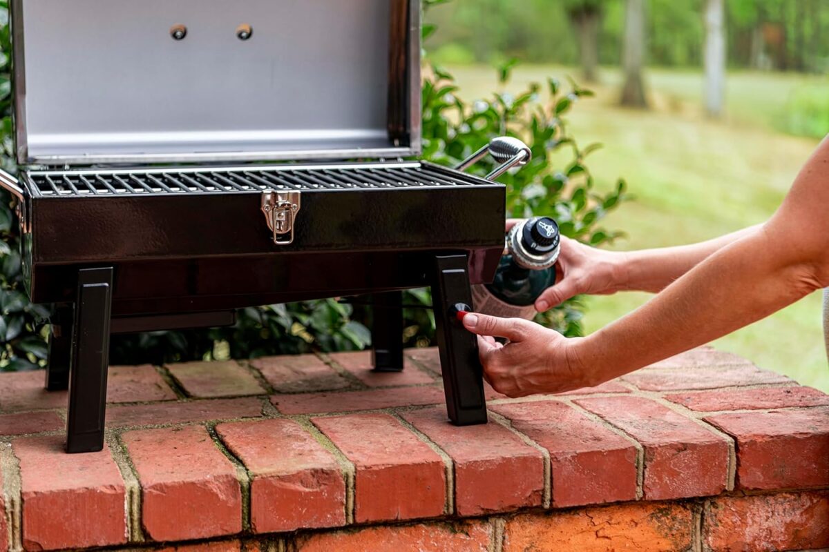 Char-Broil 1-Burner Portable Propane Gas Grill – Stainless Steel, Compact & Durable Design Char-Broil 1-Burner Portable Propane Gas Grill – Stainless Steel, Compact & Durable Design