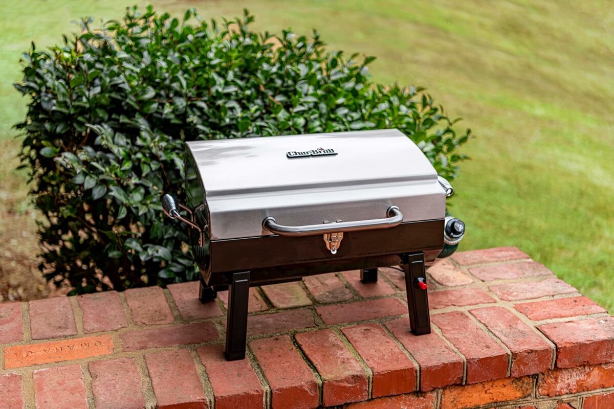 Char-Broil 1-Burner Portable Propane Gas Grill – Stainless Steel, Compact & Durable Design Char-Broil 1-Burner Portable Propane Gas Grill – Stainless Steel, Compact & Durable Design