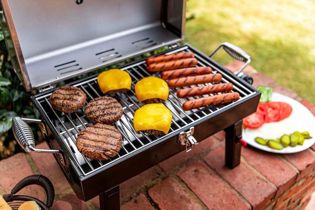 Char-Broil 1-Burner Portable Propane Gas Grill – Stainless Steel, Compact & Durable Design Char-Broil 1-Burner Portable Propane Gas Grill – Stainless Steel, Compact & Durable Design