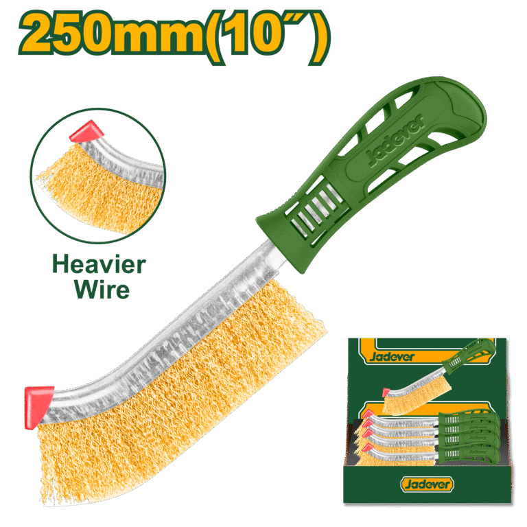 JADEVER Wire Brush – 250mm | 10" Heavy-Duty Steel Cleaning Brush (JDBH1101)