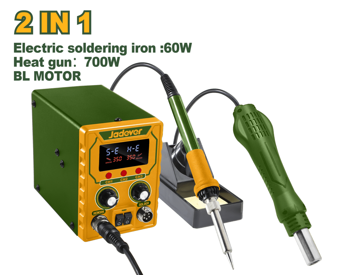 JADEVER Hot Air Rework Soldering Station – 760W | Digital Display | Adjustable Temperature (JDEL4561)