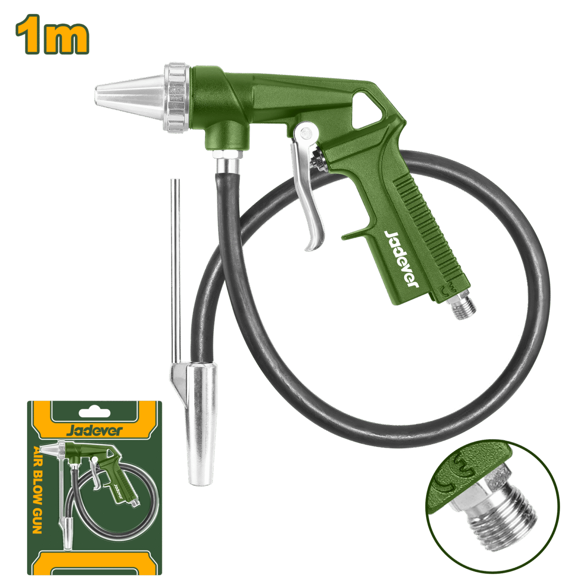 JADEVER Sand Blaster Kit – 3mm Nozzle, 1m Hose, 3–5 Bar Pressure (JDGA1A08)