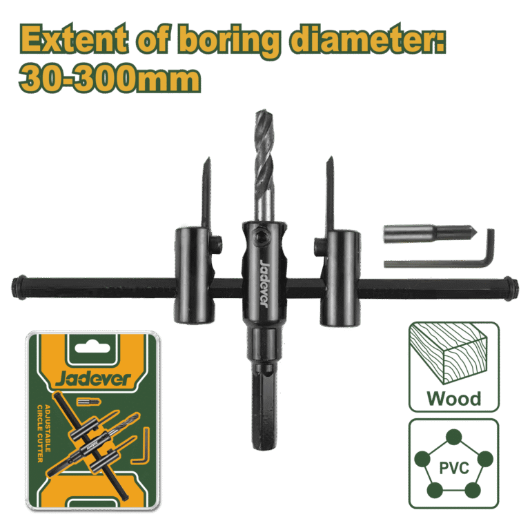 JADEVER Adjustable Circle Cutter – 30mm to 300mm Cutting Diameter (JDKJ9K03)