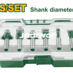 طقم ضربات فورمايكا 6 قطع – ساق 6 ملم مع رؤوس مستقيمة، دوف تيل، دائرية وتشذيب من جادايفر (JDRKSR0106)