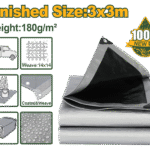 JADEVER Heavy-Duty Polyethylene Tarp 3x3m | Waterproof & UV-Resistant Cover (JDTQ8833)