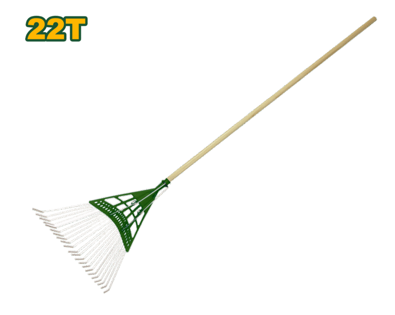 JADEVER Poly Steel Leaf Rake – 22 Teeth | 1200mm Long Handle (JDXW7A22)