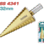 ريشة درل متدرجة HSS4341 – مقاس 4-32مم بطبقة تيتانيوم من توتال (TAC43201)