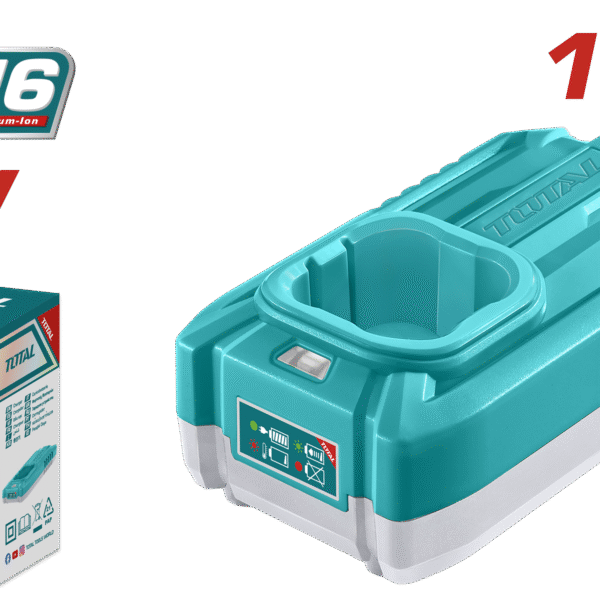 TOTAL M16 Battery Charger 16V – 1.3A Output (TFCLI1613)