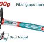 شاكوش 500جم – مقبض فيبر جلاس ورأس مطروق حراريًا من توتال (THMH62500)