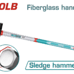 شاكوش تكسير 4.5كجم – رأس مطروق حراريًا بمقبض فيبر جلاس من توتال (THSM61498)