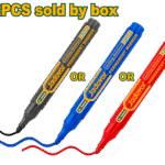 طقم قلم علام – 12 قطعة أسود أو أزرق أو أحمر | حبر سريع الجفاف ومتعدد الأسطح من جادايفر (JDJM1501 / JDJM1502 / JDJM1503)