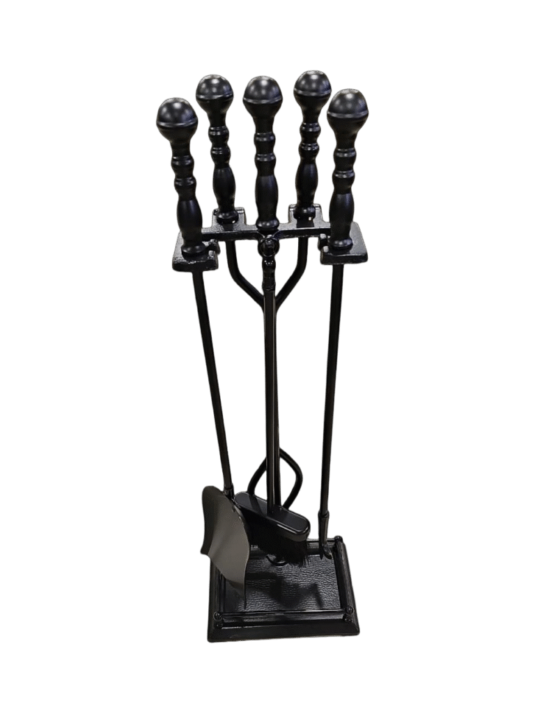 طقم إكسسوارات مدفأة – باللون الأسود