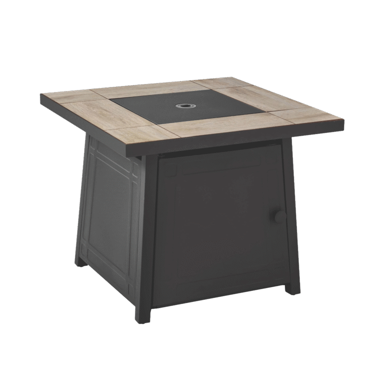 Mainstays | مدفأة طاولة غاز مربعة 30" – بقوة 50,000 وحدة حرارية وتشطيب أسود