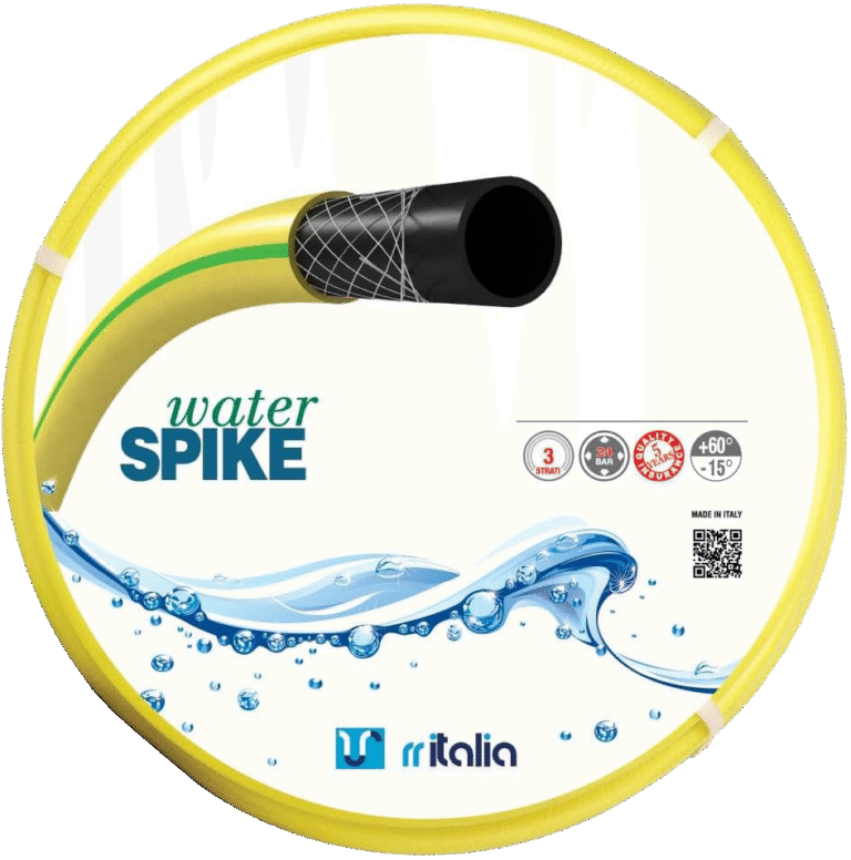 RR Italia | Water Spike Garden Hose – 25m (1/2" or 3/4")