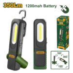 JADEVER Flashlight – 350 Lumens High Mode, 1200mAh Battery, Up to 6.5H Runtime, IP62 Rating (JDFL7508)