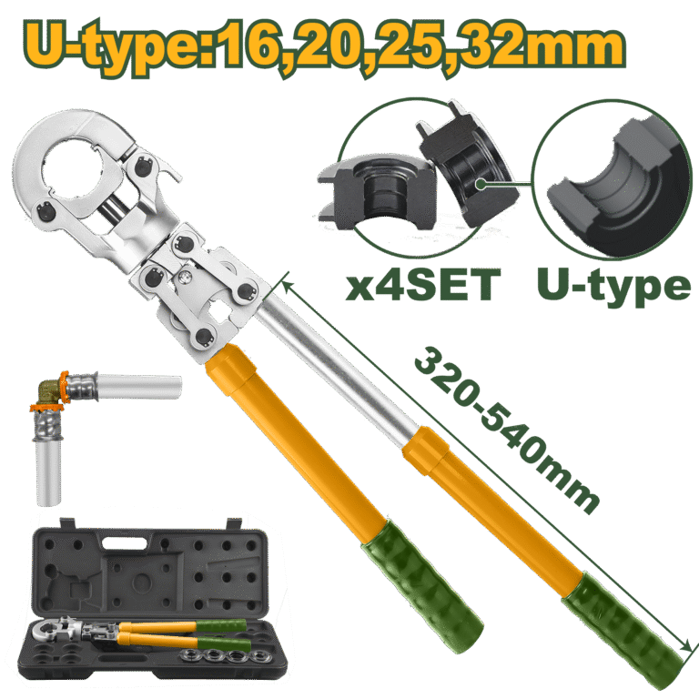 مكبس مواسير بكس – مدى كبس Ø16-32مم، قوة كبس 40KN، رأس دوّار 360° من جادايفر (JDHT1D32)