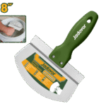 سكين لسطل معجونة جبصن بورد 8إنش – شفرة ستانلس ستيل بشكل منحني للسحب والتنعيم من جادايفر (JDPT6308)