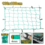 شبكة تحميل 130×180سم – حبل 4مم، مادة PP مع ربر، مع 12 خطاف من جادايفر (JDXLW1E13)