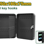 خزانة مفاتيح – سعة 48 مفتاح، مقاس 25×18×7.5سم، صفيح 0.7مم، تثبيت جداري أو أرضي من جادايفر (JDYSX1H02)