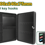 خزانة مفاتيح – سعة 80 مفتاح، مقاس 30×24×7.5سم، صفيح 0.7مم، تثبيت جداري أو أرضي من جادايفر (JDYSX1H03)