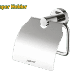 حمالة ورق تواليت كروم مع غطاء – قاعدة زنك وغطاء ستانلس ستيل من جادايفر (JDZG1504)