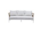 7-Seater Outdoor Sofa Set – Aluminum Frame with Twisted Rattan & Cushions, Includes Coffee Table - Image 2