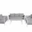7-Seater Outdoor Lounge Sofa Set – Aluminum Frame with Handwoven Polyester Rope & Coffee Table