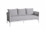 7-Seater Outdoor Lounge Sofa Set – Aluminum Frame with Handwoven Polyester Rope & Coffee Table - Image 2