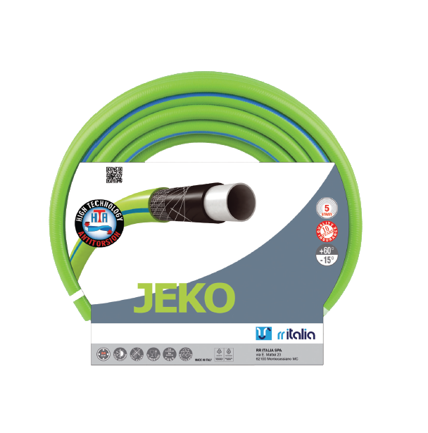 RR Italia | Jeko Verde Water Hose – 25m (1/2", 3/4", 1")